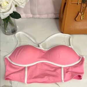 Pink and White Bralette